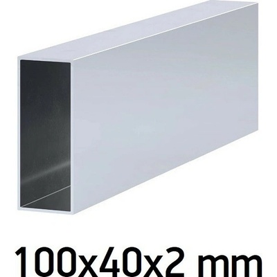 Pozinkovaný jeklový profil 100x40x2mm 6 m (JOKL-100x40x2-ZN-6)