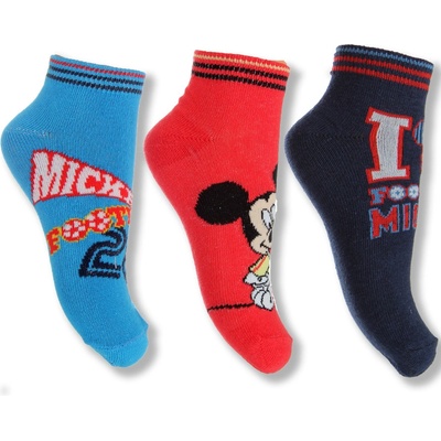 Setino Mickey Mouse 880 863 Chlapčenské ponožky členkové Modrá/červená
