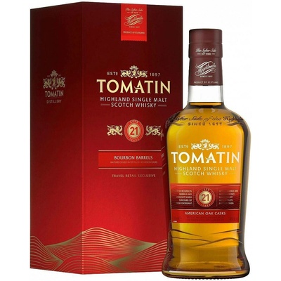 Tomatin Bourbon Barrels 21y 46% 0,7 l (karton)