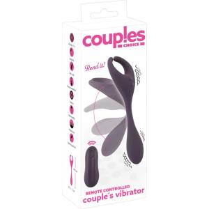 Couples Choice - вибратор за двойки с 2 мотора, акумулаторен, лилав