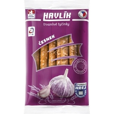 Havlík Trvanlivé tyčinky se sýrem a solí česnek 90 g