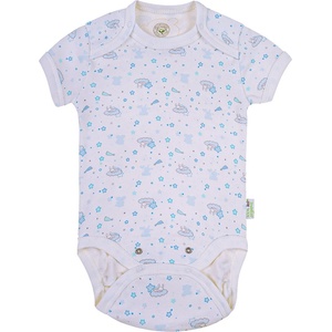 Bio Baby Бебешко боди с къс ръкав Bio Baby - Органичен памук, 62 cm, 3-4 месеца (97220124) - ozone