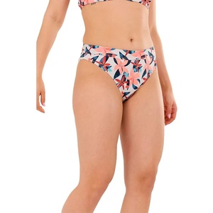 Fundango Sahara Midwaist bikini bottom - White (Rainbow)