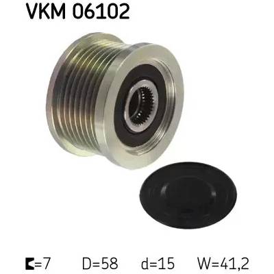 SKF Alternátorová volnoběžka SK VKM06102