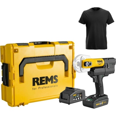 Lisovací kleště REMS Mini-Press 22V ACC L-Boxx B-P, Aku Li-Ion, 578014 bez čelistí 578X40 + tričko 30 let – Zboží Dáma