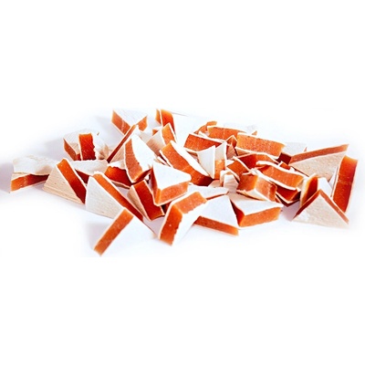 Hanny Food 100% sušené kuřecí trojúhelníčky s treskou 100 g