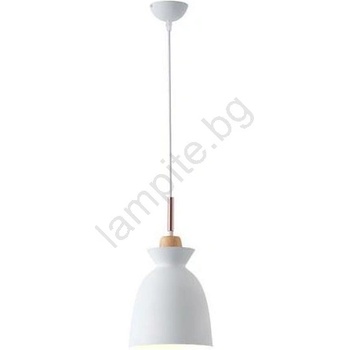 EUROLAMP Пендел 1xE27/15W/230V бял Ø 19, 5 см (EU0379)