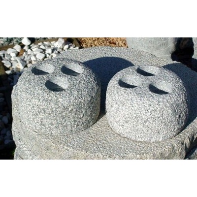 Mini troj-svícen 15x8 cm žula