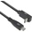 ACT Кабел USB-C - USB-C, 10Gbps, 60W, 1 м, конектори - 1 x прав и 1 x на 90° up/down angled (EWENT-ACT-CAB-AC7471)