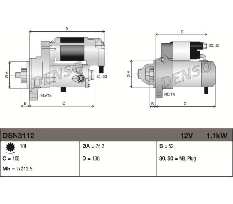 Startér DENSO DSN3112