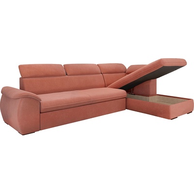 Мебели КАМБО Ъглов диван Парма еко кожа пепел от рози Solar 23