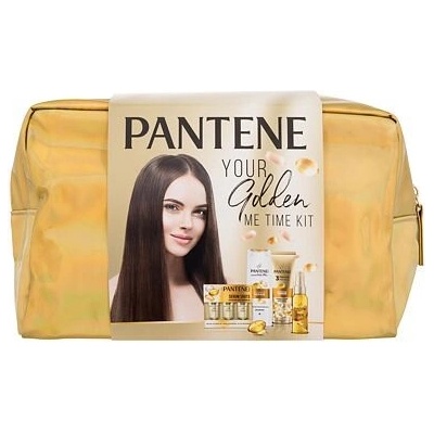 Pantene PRO-V Your Golden Me Time Kit : šampon Intensive Repair 250 ml + kondicionér Intensive Repair 160 ml + olej na vlasy Keratin Protect Oil 100 ml + intenzivní péče na vlasy Serum Shots Intensive