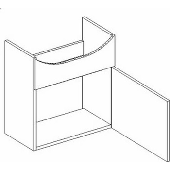 Casarredo DUM skříňka pod umyvadlo CORAL