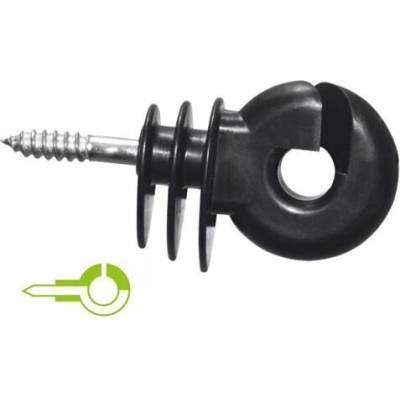 Kruhový izolátor BIG s kovovou výztuhou a vrutem 6 mm varianta 1 balení / 25 ks