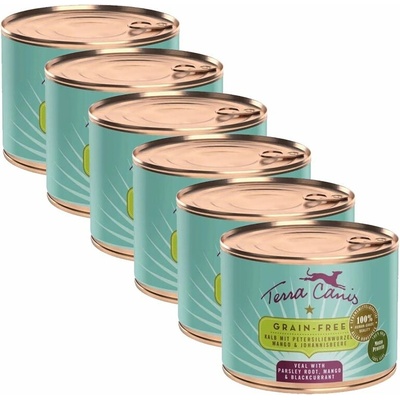 Terra Canis Grain-free Veal with parsley root mango & blackcurrant 6 x 200 g