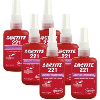 Loctite 221 nízkopevnostné 50 ml 6 ks