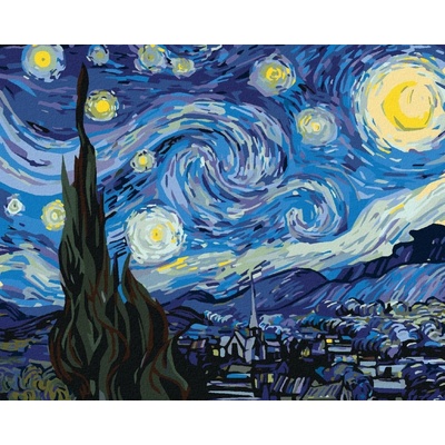 Malování podle čísel Měsíc v podání Van Gogha