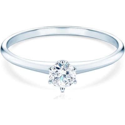 SAVICKI Годежен пръстен The Journey: бяло злато, лабораторен диамант