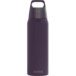SIGG - Insulated drinking bottle - Thermos bottle Shield Therm One Nocturne carbonated drinks - Leak-proof - Dishwasher safe - BPA-free - 90% recycled stainless steel - Dark purple - 6021.30 (6021.30)