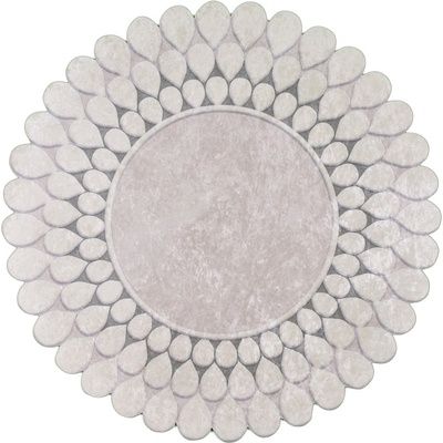 Vitaus Сив килим Zinno , ⌀ 80 cm Yesil - Vitaus (FGR-S116-yesil-80x80)