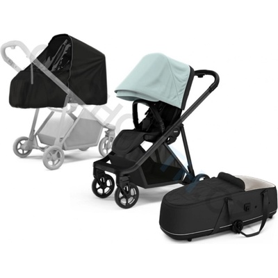 Thule Thule Shine Alaska Blue on Black 2023 + vanička + ochrana proti slnku/dažďu