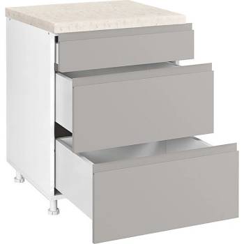 Image 1 of Matis Кухненски шкаф долен с три чекмеджета Aura D60 3F B бежов