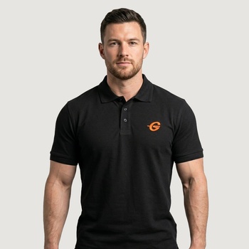 GymBeam Мъжка тениска Polo Black M