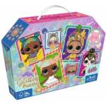 Trefl 70el glitter puzzle in a trunk Colorful dolls LOL Surprise 53016 Trefl