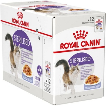 Royal Canin Sterilised Jelly консерви за кастрирани котки в желе 12 x 85 г