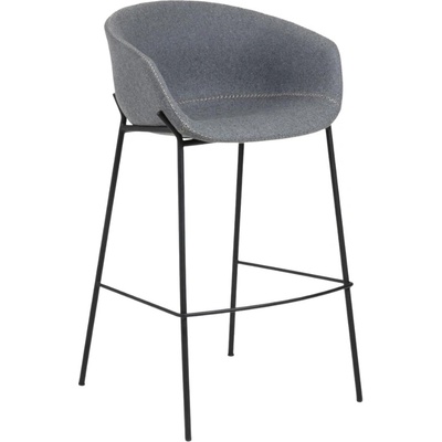 Kave Home Yvette 74 cm šedá látková