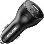ESSAGER 100W супер бързо A+C зарядно за кола с дигитален дисплей (ECCPQ-KL0H-P)