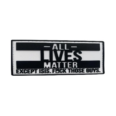 WARAGOD All lives matter PVC nášivka
