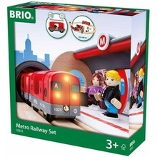 Brio WORLD 33513 Vláčkodráha se soupravou metra a nástupištěm