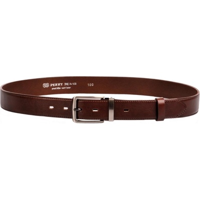 Penny Belts pánský kožený společenský opasek s trnovou sponou 35-020-2-40 hnědý