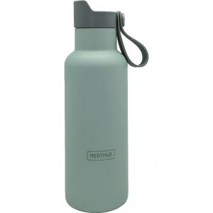 Vin Bouquet Nerthus Двустенна спортна бутилка с дръжка Click Cap, цвят КАКИ - 500 мл (VB-FIH-1265)