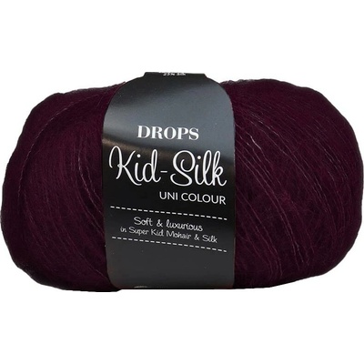 Drops Kid-Silk 71 tmavá grape