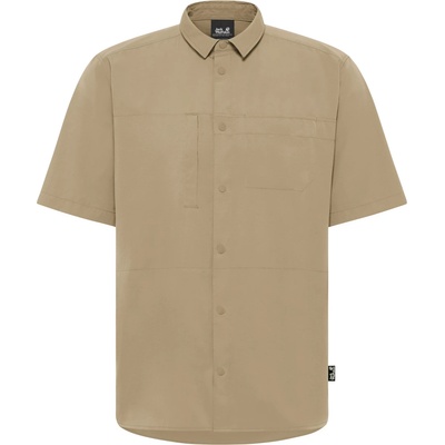 Jack Wolfskin Мъжка риза с копчета Jack Wolfskin Sierra Canyon S/S Shirt - Hazel Wood - размер M (033-3072-0212)