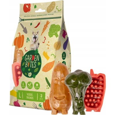 DUVO+ Garden Bites Veggie Friends 11 cm 270 g 3 ks