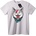 NOONEBRAND Тениска Свирепа Котка Червен Гръм - 2XL, White