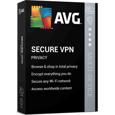 AVG Secure VPN pro více zařízení 1 rok update (svd.10.12m.r)
