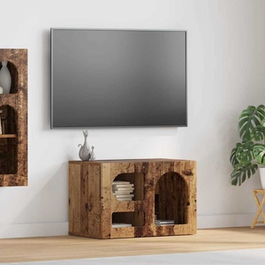 vidaXL ТВ шкаф ELST 60 x 35 x 40 см Старо дърво Инженерна дървесина (891292)