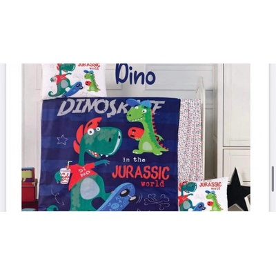 TiaHome obliečky bavlnené Dino 130x90 cm 45x65 cm