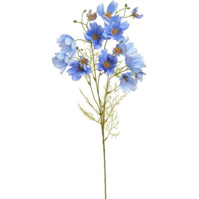 Umělá rostlina kosmos 90 cm - modrá