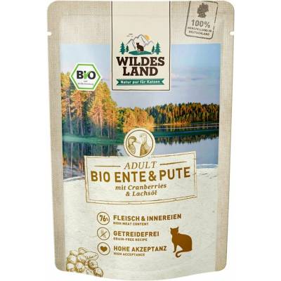 Wildes Land Bio kachna a krůta s brusinkami 12 x 85 g