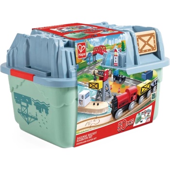 Hape Игрален комплект HaPe International - Пристанище, 51 части (H8769)