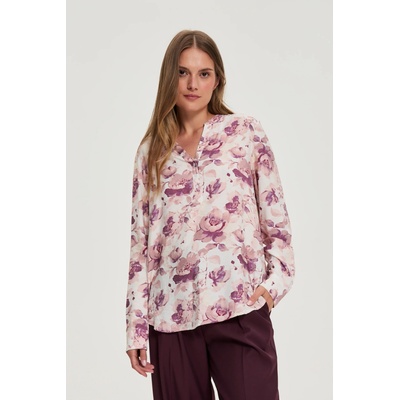 Moodo Розова флорална блуза Moodo Moodo | Byal | ЖЕНИ | S