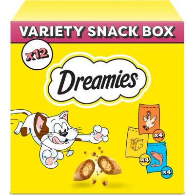 Dreamies Variety Snack Box kuracieho mäsa, syra a lososa 720 g