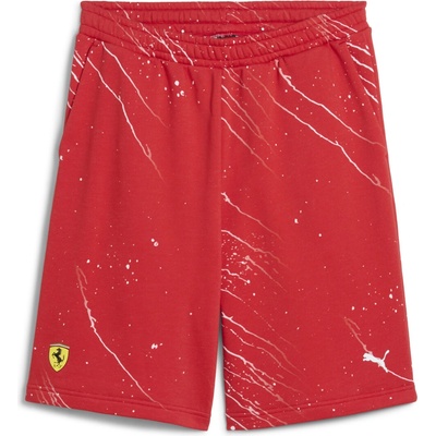 Puma FERRARI RACE COLOR SHORTS 63048602 Červená