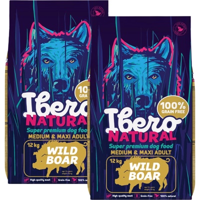 Ibero Grain-free Dog Medium & Maxi Adult Wild Boar 12 kg