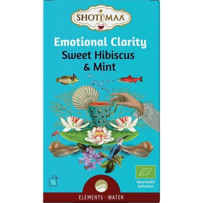 Shoti Maa Emotional Clarity Emocionálny detox voda Čaj s ibištekom a mätou 16 x 2 g